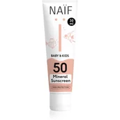 Kremy dla dzieci - Naif Baby & Kids Mineral Sunscreen SPF 50 ochronny krem do opalania dla niemowląt i dzieci SPF 50 30 ml - miniaturka - grafika 1