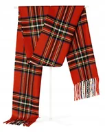 Apaszki i szaliki męskie - SZAL Szalik Męski Zimowy Ciepły CZERWONY w Kratę ŚWIĄTECZNY Pako Jeans - miniaturka - grafika 1