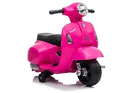 Pojazdy elektryczne dla dzieci - LEAN CARS Skuter na Akumulator Vespa GTS 300 Mini Różowy 5347 - miniaturka - grafika 1
