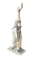 Figurki dekoracyjne - SŁOŃ SŁONIK RZEŹBA FIGURKA DREWNIANA 27cm - miniaturka - grafika 1