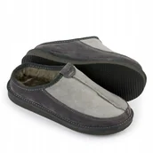 Kapcie męskie - Kapcie Męskie Skórzane Obuwie Domowe Laczki IRE r.43 - miniaturka - grafika 1