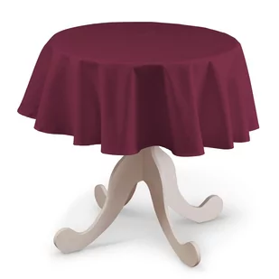Dekoria Obrus okrągły Plum śliwkowy) 135 cm Cotton Panama - Obrusy i serwetki - miniaturka - grafika 1