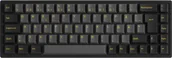 Klawiatury - Akko 3068B Plus Black&Gold Bezprzewodowa klawiatura gamingowa mechaniczna RGB - V3 Cream Yellow ISO DE czarny - miniaturka - grafika 1