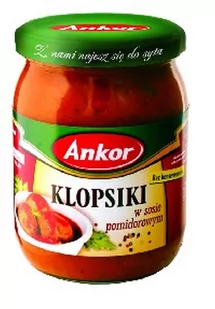 Ankor Klopsiki w sosie pomidorowym 500 g - Pasztet i przetwory mięsne - miniaturka - grafika 1