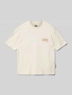 T-shirt z nadrukiem z logo - Koszulki dla chłopców - miniaturka - grafika 1