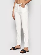 Spodnie damskie - Sisley Jeansy 4ZQSLE007 Biały Slim Fit - miniaturka - grafika 1