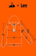 Bluzy męskie - Lee WOBBLY LEE HOODIE Concrete bluza bawełniana męska z kapturem kangurka M - miniaturka - grafika 1