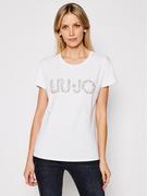 Koszulki i topy damskie - LIU JO T-Shirt CA1236 J9135 Biały Regular Fit - miniaturka - grafika 1