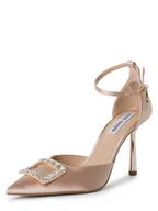 Sandały damskie - Steve Madden Sandały Kobiety Sztuczne włókno beżowy jednolity, 36 - miniaturka - grafika 1