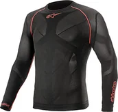 Odzież motocyklowa - Alpinestars Ride Tech V2 Top Long Sleeve Summer Black/Red, XL-XXL - miniaturka - grafika 1