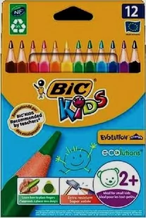 Bic Kredki EVOLUTION TRIANGLE PUDEŁKO 10+2 - Przybory szkolne - miniaturka - grafika 2