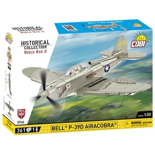 Klocki Cobi 5746 Samolot Myśliwiec Bell P-39d Airacobra Figurka 361 El - Klocki - miniaturka - grafika 1