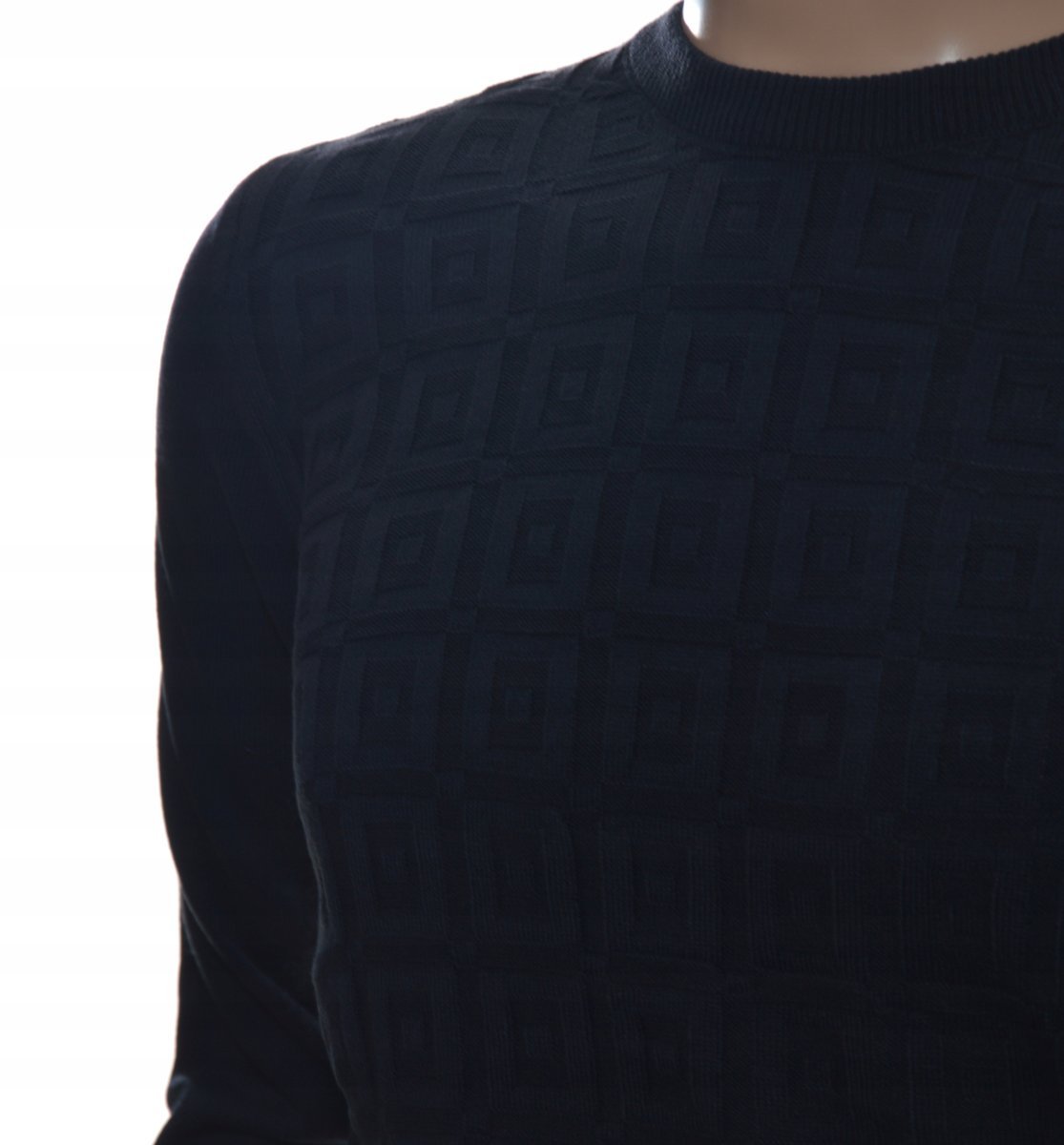 Sweter męski z kaszmiru i wełny merynosów XL