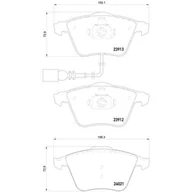 Klocki hamulcowe - Klocki hamulcowe - komplet BREMBO P 85 129X - miniaturka - grafika 1