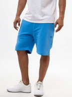 Spodenki męskie - KRÓTKIE SPODENKI Dresowe SZORTY Męskie Niebieskie Jigga BŁĘKIT KORONA XL - miniaturka - grafika 1