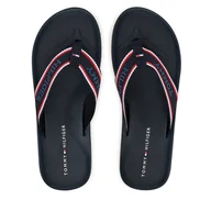 Klapki i japonki męskie - Japonki Tommy Hilfiger Comfort Hilfiger Beach Sandal FM0FM05510 Granatowy - miniaturka - grafika 1