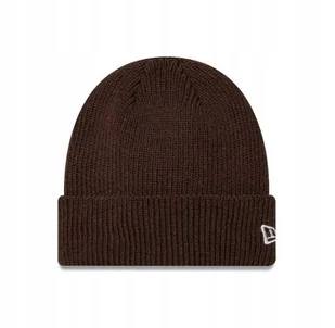 Czapka zimowa New Era Wool Stone beanie brązowy - Czapki damskie - miniaturka - grafika 1