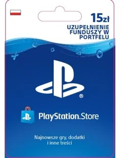 Sony PlayStation Network 15 PLN - Kody i doładowania cyfrowe - miniaturka - grafika 1