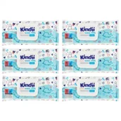 Chusteczki nawilżane - Kindii Pure Water 99% Chusteczki nawilżane dla niemowląt i dzieci zestaw 6 x 60 szt. - miniaturka - grafika 1