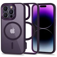 Etui i futerały do telefonów - Tech-Protect Etui MagMat MagSafe do Apple iPhone 14 Pro Fioletowy - miniaturka - grafika 1