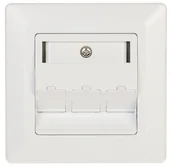 Wtyczki i adaptery - GNIAZDO MODULARNE KEYSTONE FX-SX9-3 - miniaturka - grafika 1