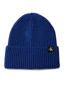 Czapki dla dzieci - Calvin Klein Jeans Czapka Monogram Rib Beanie IU0IU00440 Niebieski - miniaturka - grafika 1