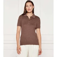 Swetry damskie - Tommy Hilfiger Polo Regular Fit - miniaturka - grafika 1
