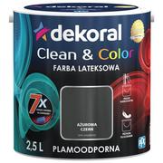 Farby wewnętrzne - Dekoral Satynowa farba lateksowa Clean & Color a$383urowa czer$384 2 5 l - miniaturka - grafika 1