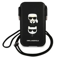 Etui i futerały do telefonów - Karl Lagerfeld Torebka KLHCP12MOPHKCK 6,1" czarny/black hardcase Saffiano Ikonik Karl&Choupette Head KF000723-0 - miniaturka - grafika 1