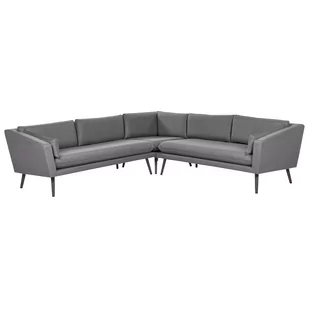Sofa ogrodowa modułowa 5-osobowa szara LORETELLO - Sofy ogrodowe - miniaturka - grafika 1