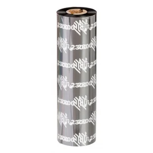 Taśma termotransferowa Zebra 110mm x 74m 0,5" woskowa (02300GS11007) black - Taśmy do drukarek barwiące - miniaturka - grafika 1