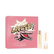 Zestawy perfum damskich - Lacoste Pour Femme zestaw EDP 50 ml + mleczko do ciała 50 ml dla kobiet - miniaturka - grafika 1
