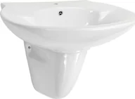 Umywalki - Umywalka vidaXL Umywalka ścienna ceramiczna biała 690x520x210mm - miniaturka - grafika 1