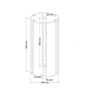 Wkład gąbka do Power Head Happet 20 cm - Filtry akwariowe i akcesoria - miniaturka - grafika 1
