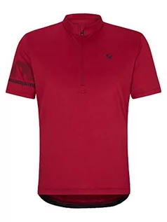 Koszulki męskie - Ziener Ziener Nobus męska koszulka rowerowa/kolarska  rower górski/wyścigowy  oddychająca|szybkoschnąca|elastyczna|funkcjonalna, czerwony Red Pepper 52 219201 - grafika 1