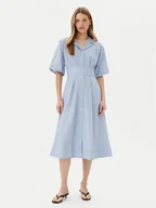 Sukienki - YAS Sukienka koszulowa Astor 26037276 Niebieski Regular Fit - miniaturka - grafika 1