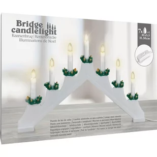 ŚWIECZNIK ADWENTOWY PLASTIKOWY 7 LED - Oświetlenie świąteczne - miniaturka - grafika 3