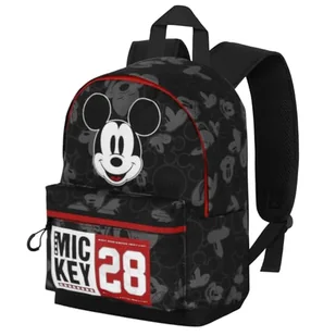 Disney Mickey Mouse Year-Small FAN HS plecak, czarny, 25 x 35 cm, pojemność 12 l, Czarna Myszka Miki, Jeden rozmiar, Mały plecak FAN HS - Plecaki - miniaturka - grafika 1