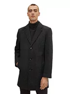 Płaszcze męskie - TOM TAILOR Męskie płaszcz wełniany 1032502, 30510 - Grey Marble Check Wool, S - miniaturka - grafika 1