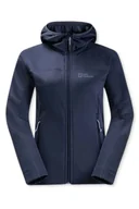 Bluzy damskie - Bluza damska Jack Wolfskin Hirschberg z kapturem trekkingowa -XXL - miniaturka - grafika 1