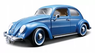 Bburago auto Volkswagen Beetle 1955 1:18 niebieski - Samochody i pojazdy dla dzieci - miniaturka - grafika 1