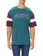 Koszulki męskie - STARTER BLACK LABEL Męski t-shirt Throwback Tee, morski/ciemnofioletowy/biały, M - miniaturka - grafika 1