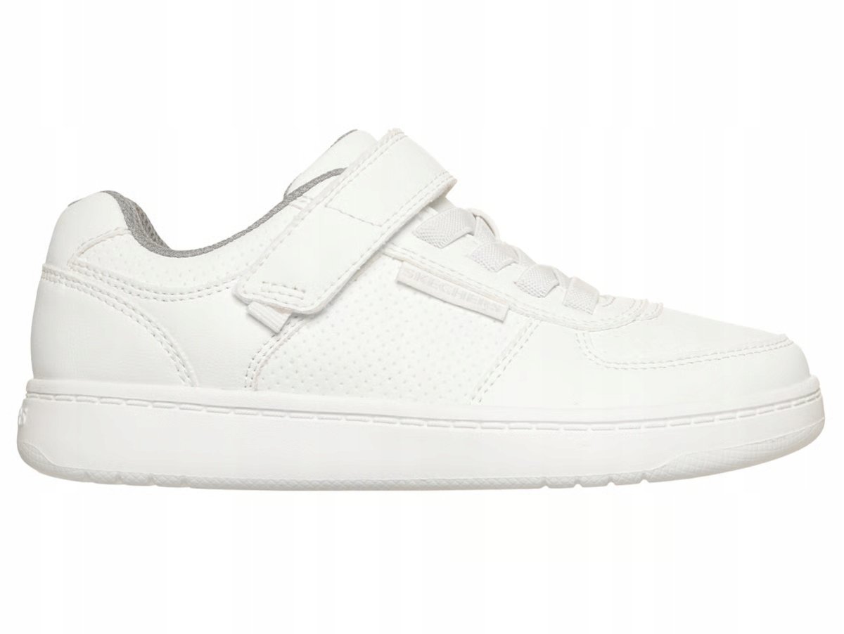 BUTY dziecięce SKECHERS 418032L-WHT sportowe na rzepę na co dzień białe 33 33