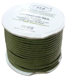 MFH Lina Commando Olive 5mm/60m [rolka] - Sprzęt wspinaczkowy - miniaturka - grafika 1