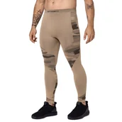 Legginsy - Legginsy męskie Spaio Military piaskowe XL - miniaturka - grafika 1
