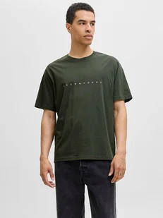 Jack & Jones Koszulka "Jjestar" w kolorze khaki - Koszulki męskie - miniaturka - grafika 1