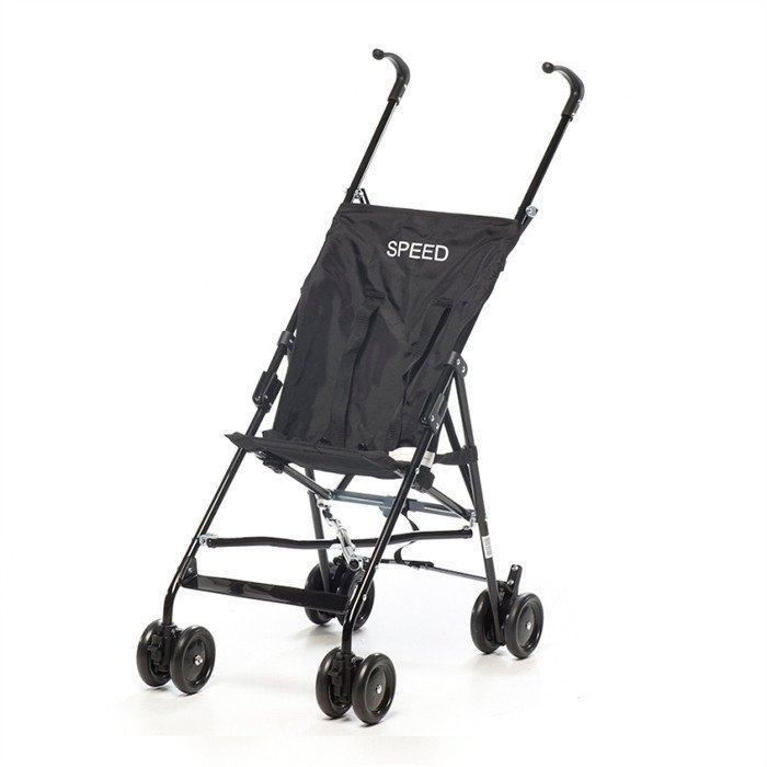 Vežimėlis-skėtukas BabyTrold Speed, black