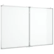 Tablice interaktywne - vidaXL Tablica magnetyczna, składana, 120x80x1,7 cm, aluminiowa - miniaturka - grafika 1