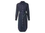 Sukienki - esmara® Sukienka jeansowa damska w stylu bluzki koszulowej (Ciemnoniebieski, 34) - miniaturka - grafika 1