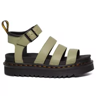 Glany damskie - Sandały Dr Martens Blaire Pisa Leather Strap Platform 30706358 - zielone - miniaturka - grafika 1